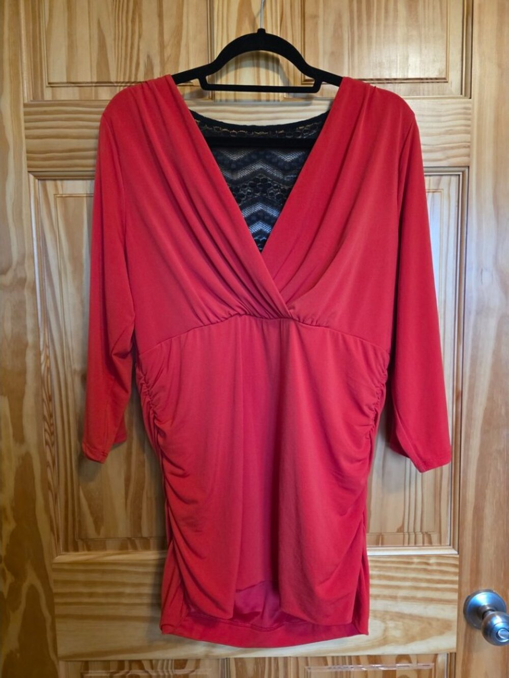 Torrid Size 2 Red Lace Top